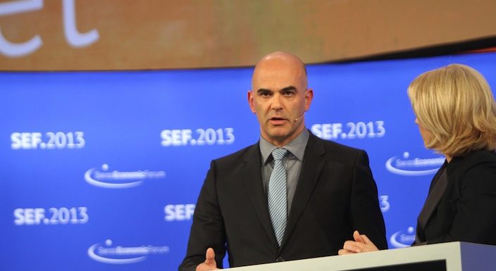 Alain Berset und Christine Maier